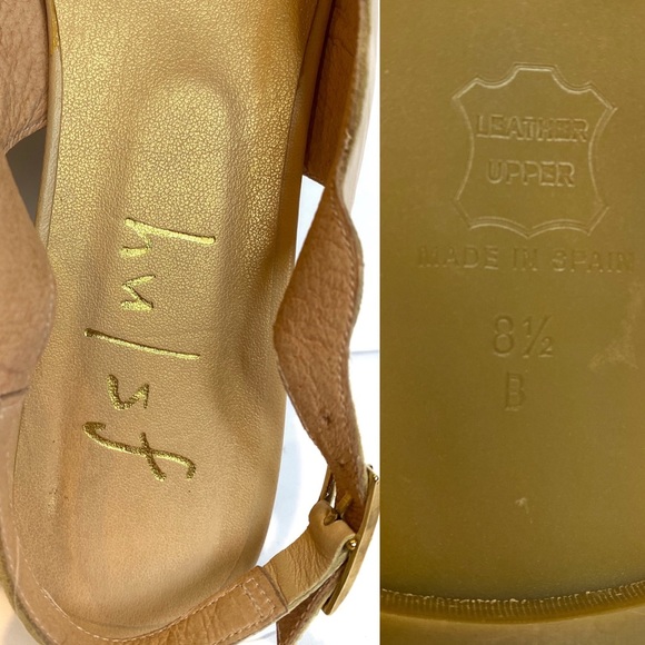 | fs/ny | tan scalloped slingback flats - Picture 8 of 8